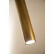 Mason LED 72 inch Vintage Brass Linear Pendant Ceiling Light