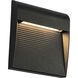 Casa LED 7 inch Black Exterior Wall Sconce