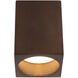 Bosco 5 inch Walnut Flush Mount Ceiling Light