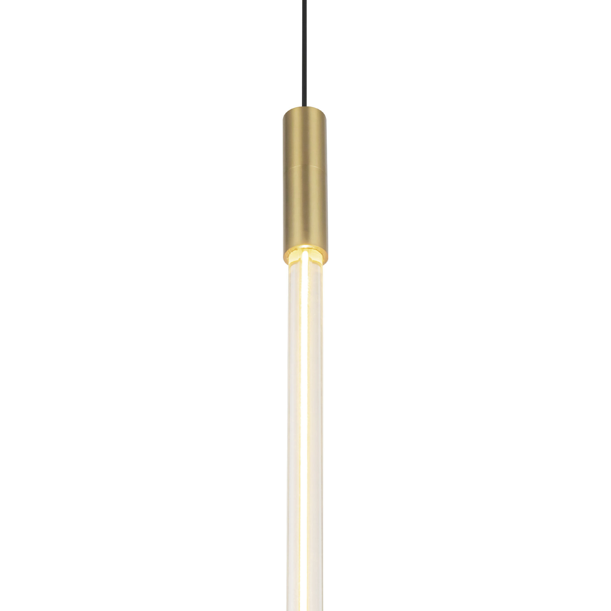 Motif LED 0.75 inch Brushed Gold Pendant Ceiling Light