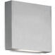 Mica All-terior Wall Light in Brushed Nickel