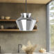 Trinity Pendant Ceiling Light in Chrome Glass