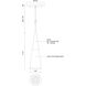Malabar LED 3 inch Brushed Gold Pendant Ceiling Light