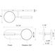Novel LED 13.25 inch Black Bath Vanity Light Wall Light