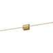 Vega Minor LED 48 inch Brushed Gold ADA Wall Sconce Wall Light