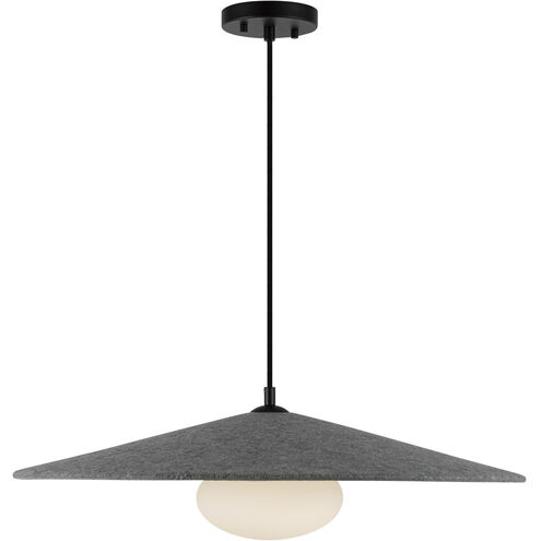 Cruz LED 24 inch Felt - Gray Pendant Ceiling Light in Felt Shade