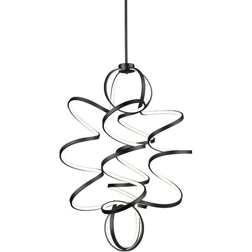 Synergy LED 31.5 inch Black Chandelier Ceiling Light