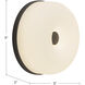 Jada 5 inch Black and Opal Glass ADA Wall Sconce Wall Light