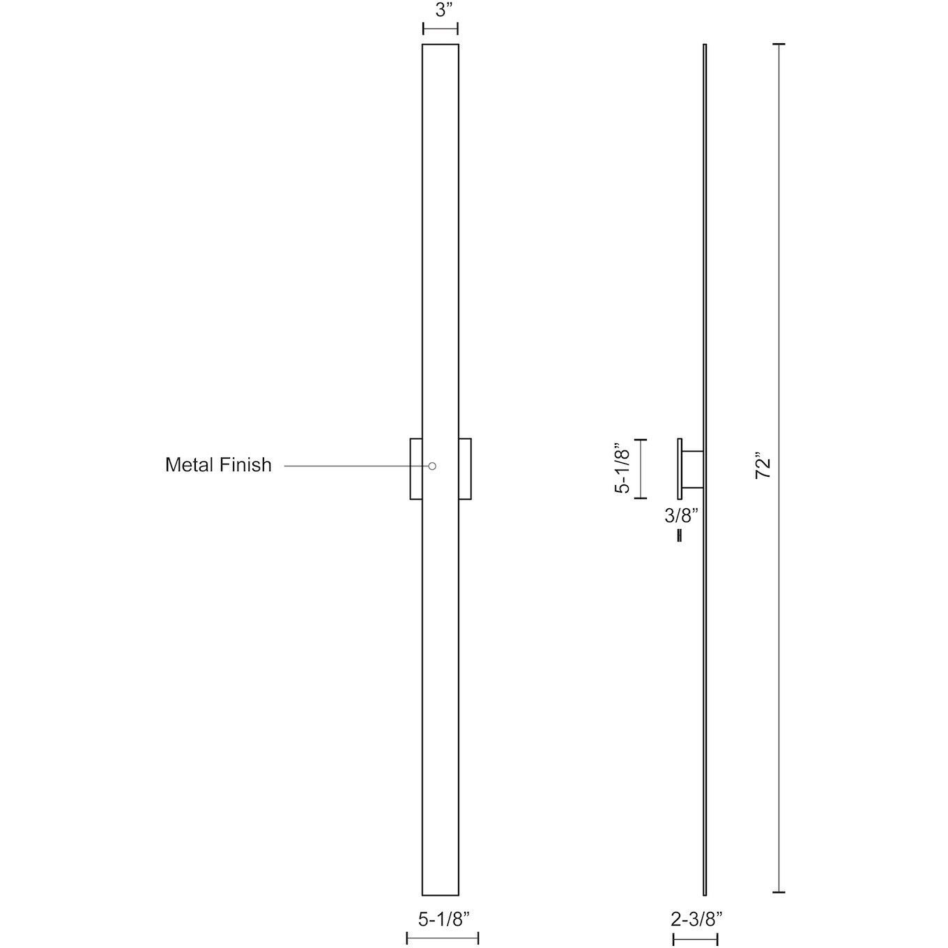 Vesta All-terior Wall Light in Brushed Nickel