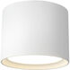 Uma 9.13 inch White Semi-Flush Mount Ceiling Light
