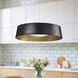 Sampson LED 16.5 inch Black Pendant Ceiling Light