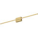 Vega Minor LED 36 inch Brushed Gold Bath Vanity Light Wall Light