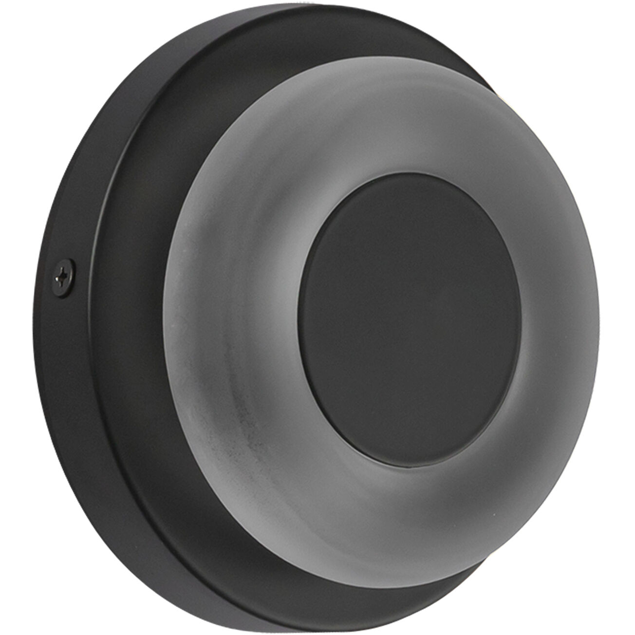 Stephord Wall Sconce Wall Light in Black, Frosted Glass Shade