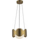 Ciel 1 Light 10.13 inch Brushed Gold Chandelier Ceiling Light