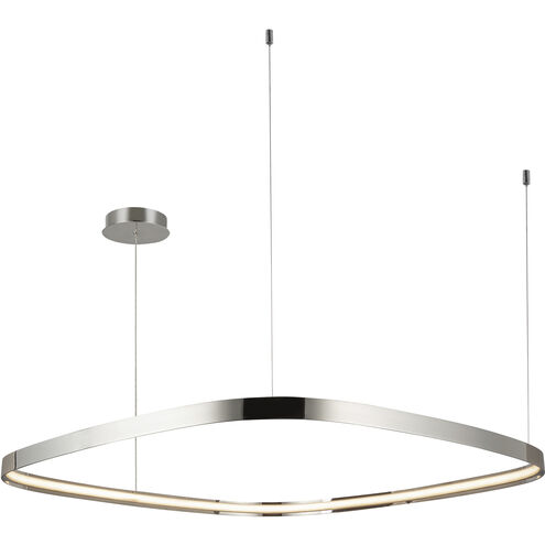 Yukon LED 39.25 inch Polished Nickel Pendant Ceiling Light