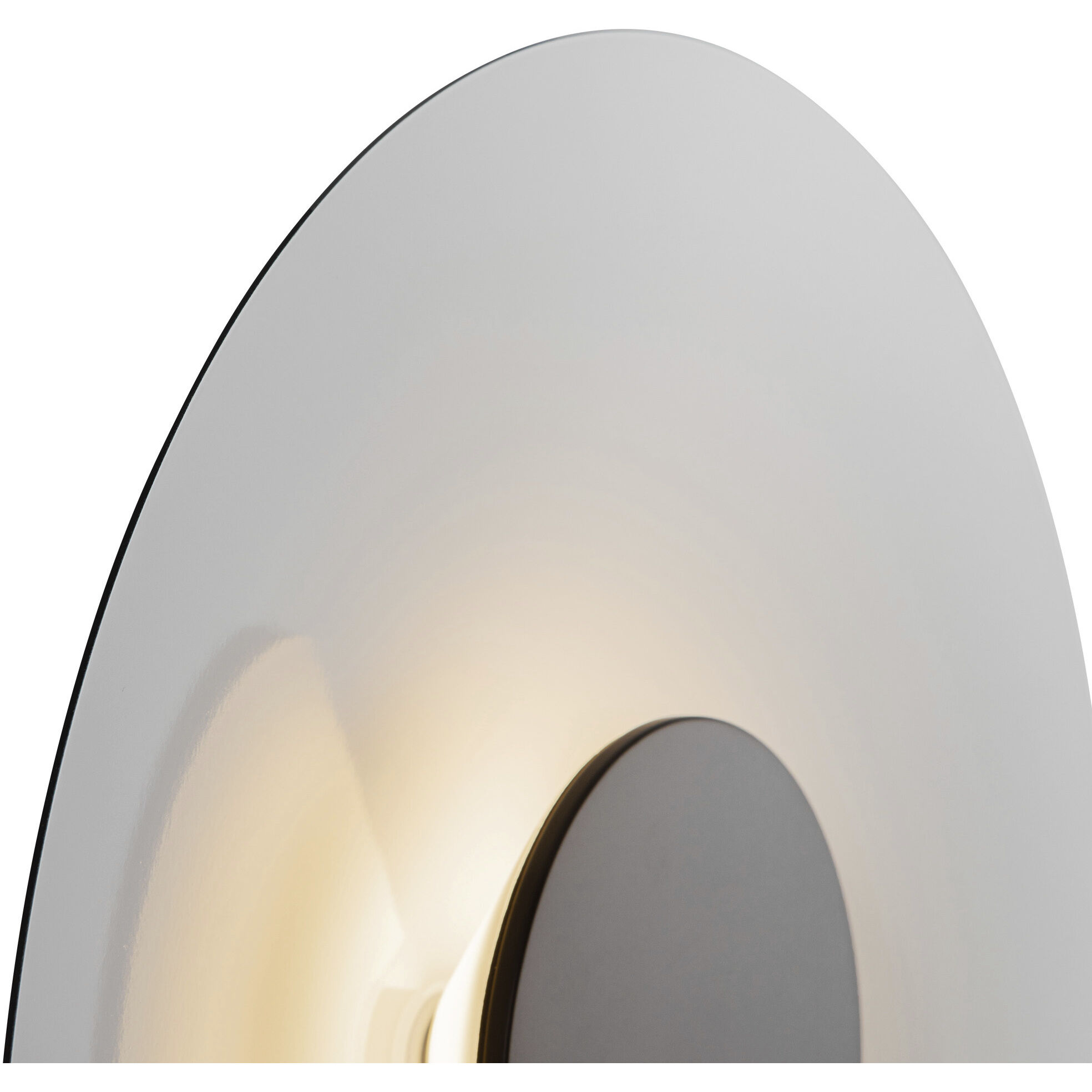 Cruz Wall Sconce Wall Light in Metal - Black and White, Spun Aluminum Shade