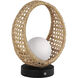 Lanai 10.63 inch 3 watt Black Table Lamp Portable Light