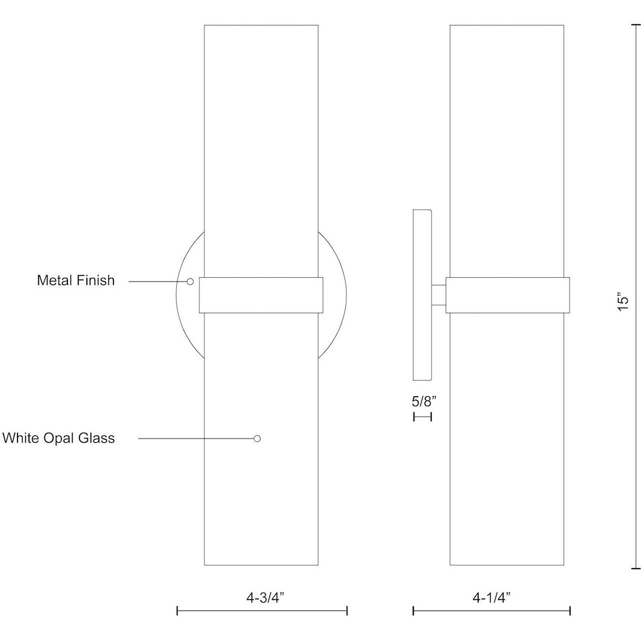 Milano Wall Sconce Wall Light in Brushed Nickel