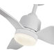 Hugo 52 inch Matte White Exterior Ceiling Fan