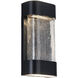 Moondew LED 12 inch Black Exterior Wall Sconce