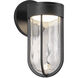 Davy LED 10.75 inch Black Exterior Wall Sconce
