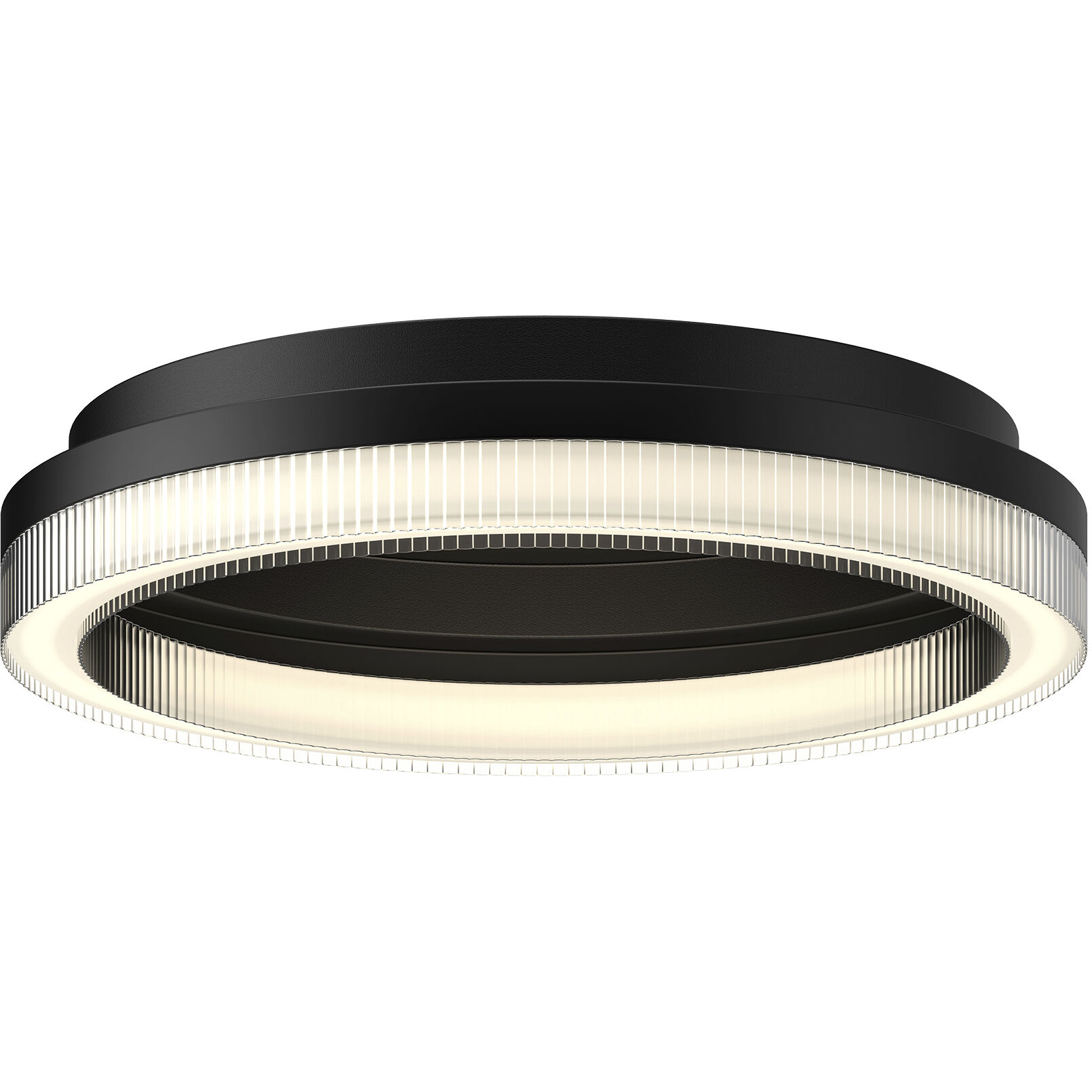 Calix LED 15.75 inch Black Flush Mount Ceiling Light