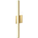 Vega Wall Sconce Wall Light in Brushed Gold