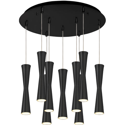 Robson LED 17.75 inch Black Multi Pendant Ceiling Light