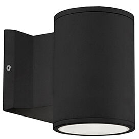 Nordic LED 5 inch Black Exterior Wall Sconce