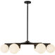 Briar 6 Light 36.88 inch Black Chandelier Ceiling Light