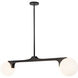 Briar 2 Light 46.88 inch Black Linear Pendant Ceiling Light