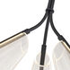 Mulberry LED 21.75 inch Black and Light Guide Pendant Ceiling Light