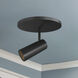 Downey LED 4.38 inch Black Semi-Flush Mount Ceiling Light