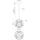Magellan LED 17.75 inch Black Chandelier Ceiling Light