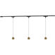 Faria 120 Brushed Gold Trilo Track Ceiling Light