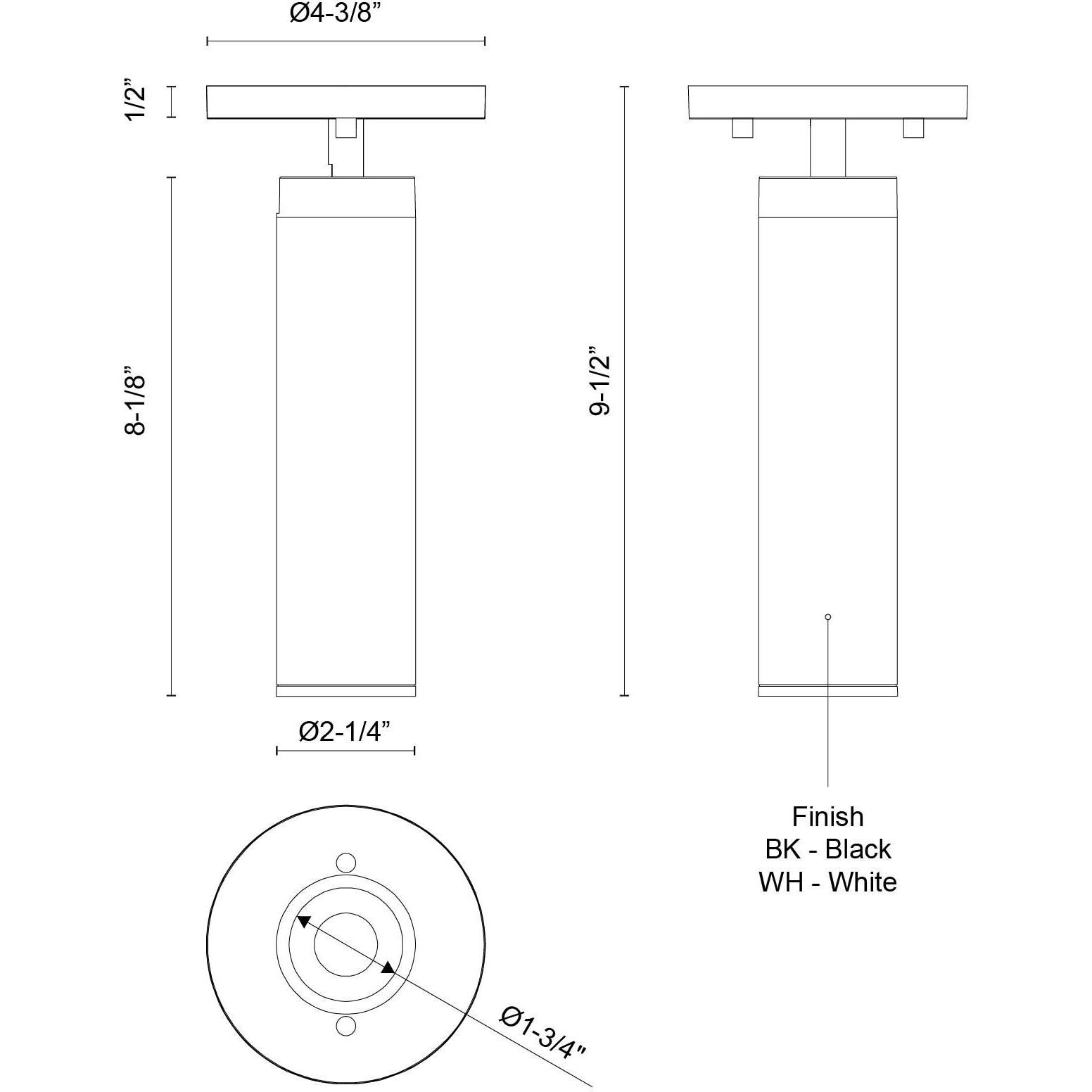 Lorna LED 4.38 inch White Adjustable Ceiling Mount Ceiling Light