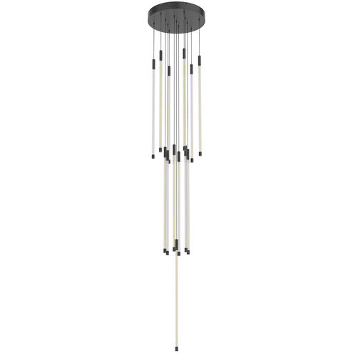 Motif LED 12.75 inch Black Multi-Pendant Ceiling Light