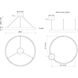Halo LED 52 inch Brushed Silver Pendant Ceiling Light
