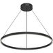 Cerchio LED 31.5 inch Black Pendant Ceiling Light
