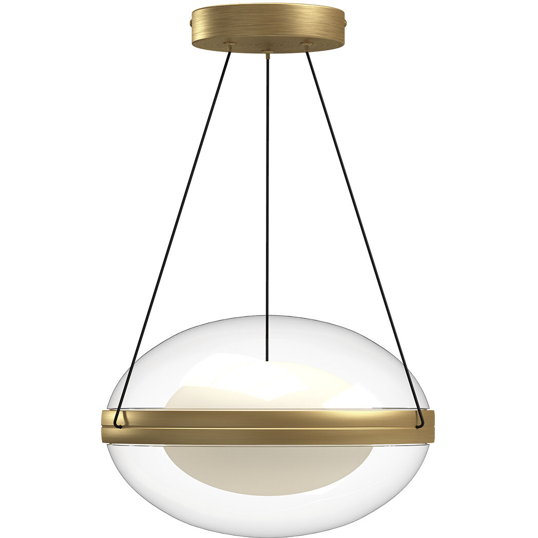 Virgo Pendant Ceiling Light in Brushed Gold