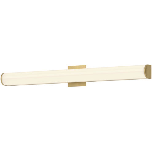 Longitude LED 36.13 inch Brushed Gold Bath Vanity Light Wall Light