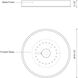 Parker LED 19.5 inch Brushed Nickel Flush Mount Ceiling Light in Gray