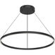 Cerchio LED 35.38 inch Black Pendant Ceiling Light
