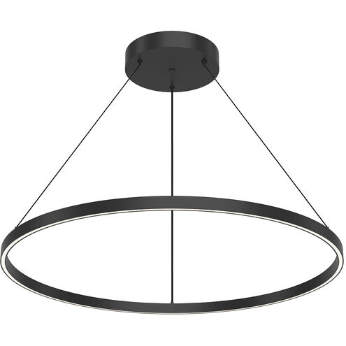 Cerchio LED 35.38 inch Black Pendant Ceiling Light
