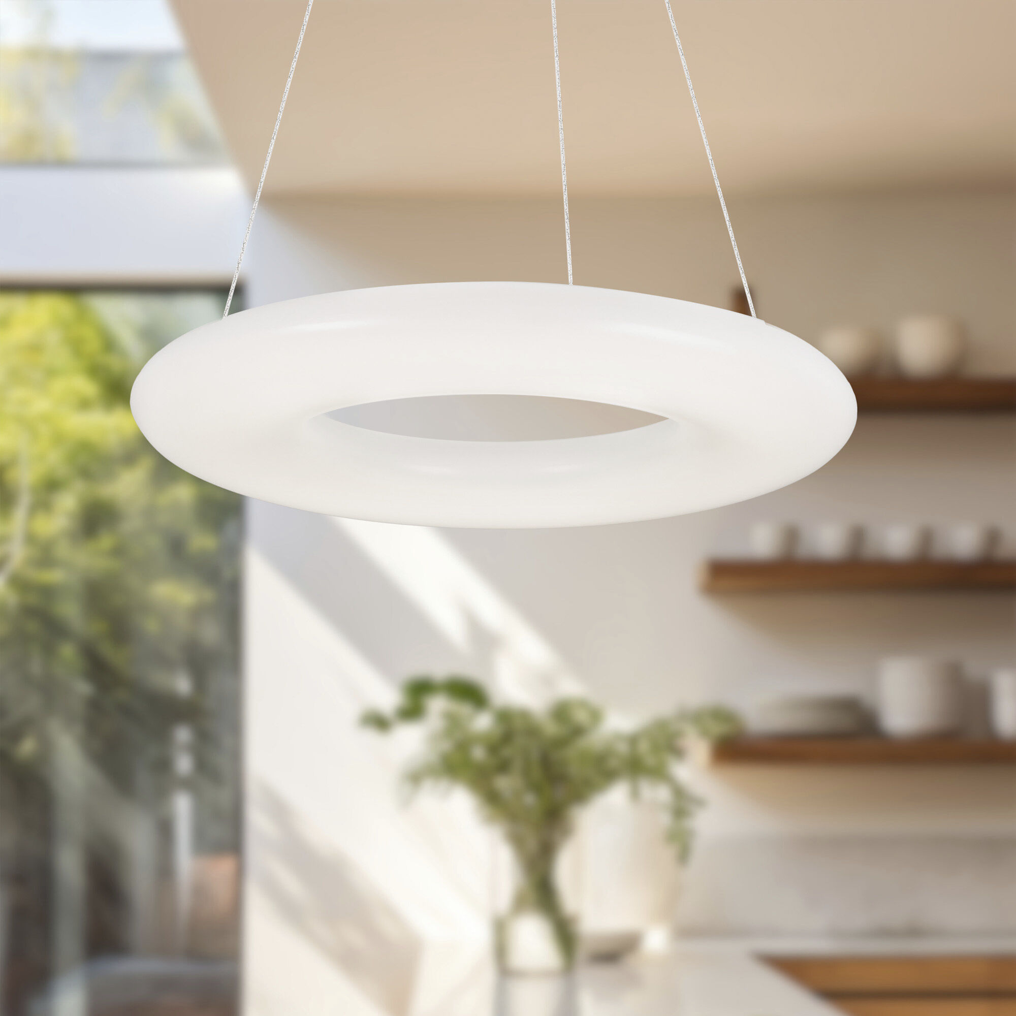 Cumulus LED 30 inch White Pendant Ceiling Light