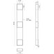 Vail LED 55.63 inch Black Exterior Wall Sconce