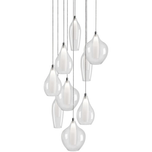 Victoria LED 18.5 inch Chrome Multi Pendant Ceiling Light