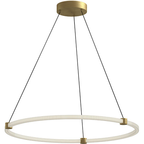 Bruni LED 32.38 inch Brushed Gold Pendant Ceiling Light