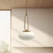Tavira Pendant Ceiling Light in Brushed Gold