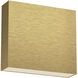 Mica LED 6.13 inch Black with Brushed Nickel ADA Wall Sconce Wall Light in Brushed Gold